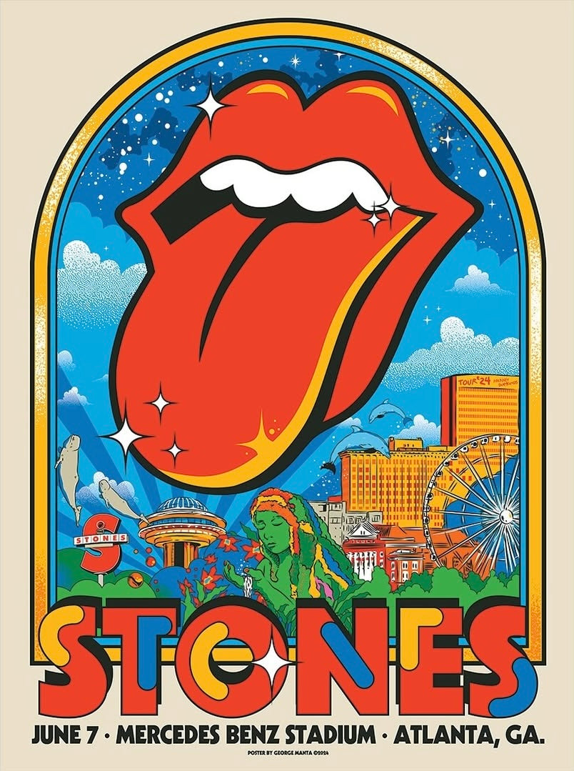 Atlanta, GA 2024 Lithograph